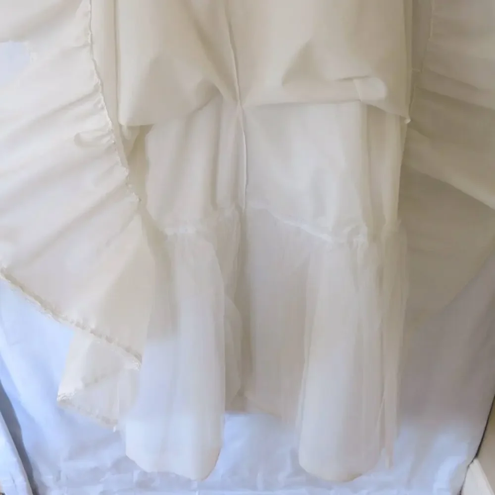 VINTAGE Petticoat/Slip Size 10 Ruffled Layered Tulle Zipper Full Puffy Prairie - Picture 7 of 10